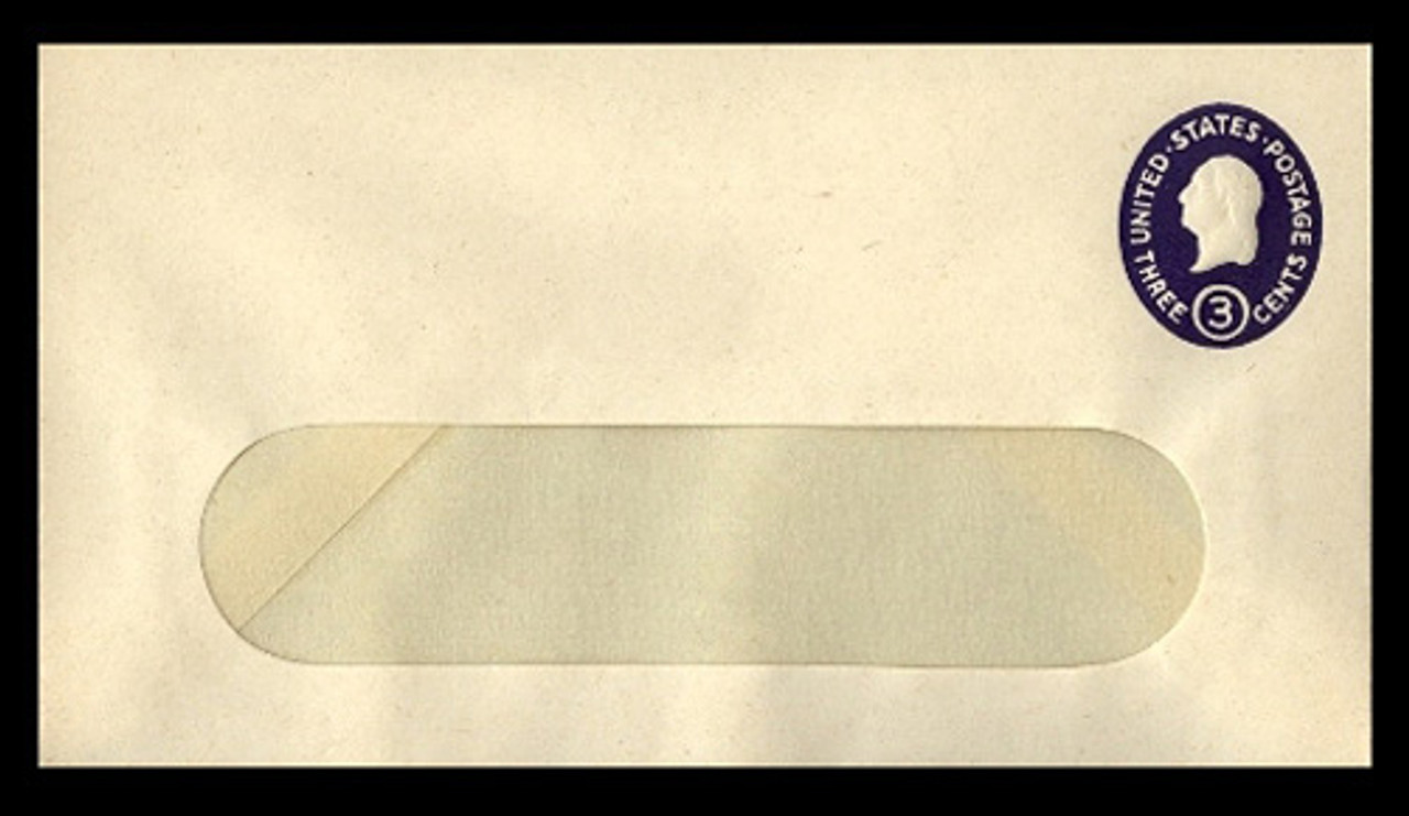 U.S. Scott # U 534d, 1950 3c Washington, Die 5 - Mint Envelope, UPSS Size 10-WINDOW