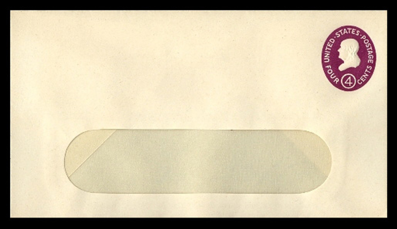 U.S. Scott # U 536b, 1958 4c Franklin, Die 3 - Mint Envelope, UPSS Size 13-WINDOW