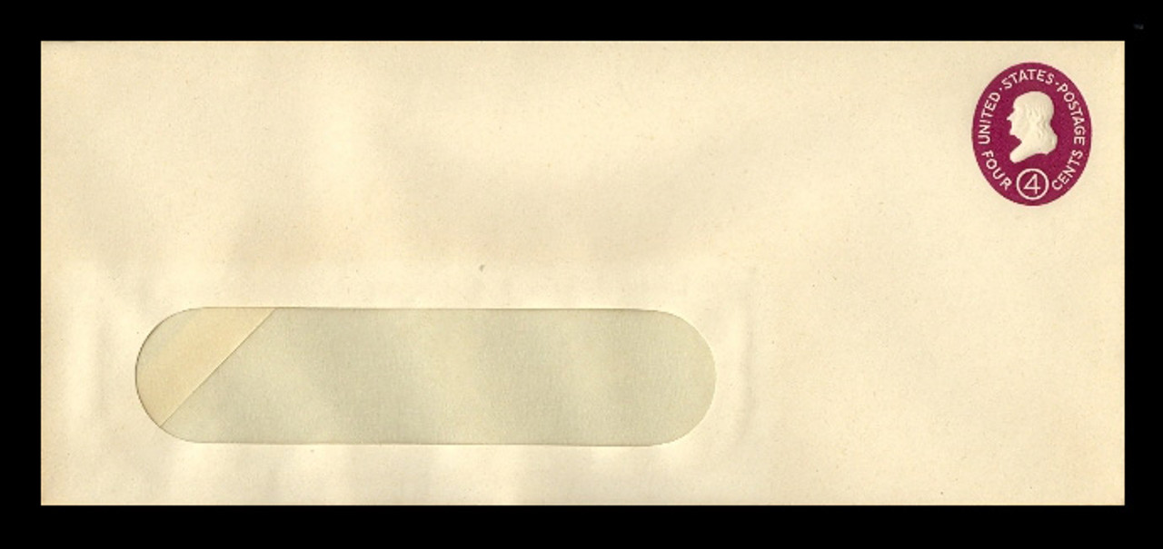 U.S. Scott # U 536b, 1958 4c Franklin, Die 3 - Mint Envelope, UPSS Size 21-WINDOW