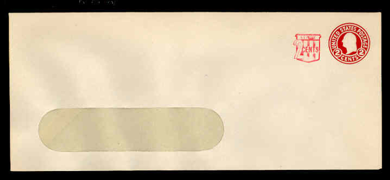 U.S. Scott # U 537b, 1958 2c (U429h) + 2c Washington, Die 9 - Mint Envelope, UPSS Size 23-WINDOW