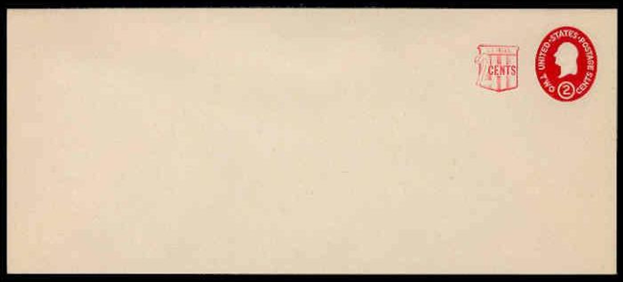 U.S. Scott # U 538a, 1958 2c (U533b) + 2c Washington, Die 2 - Mint Envelope, UPSS Size 23