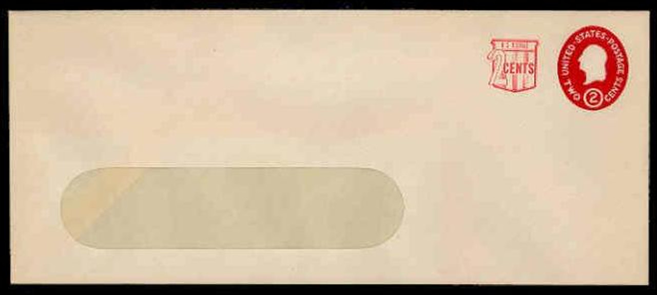 U.S. Scott # U 538b, 1958 2c (U533) + 2c Washington, Die 3 - Mint Envelope, UPSS Size 21-WINDOW