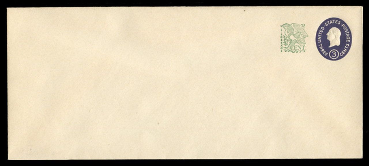 U.S. Scott # U 540c, 1958 3c (U534d) + 1c Washington, Die 5 - Mint Envelope, UPSS Size 23