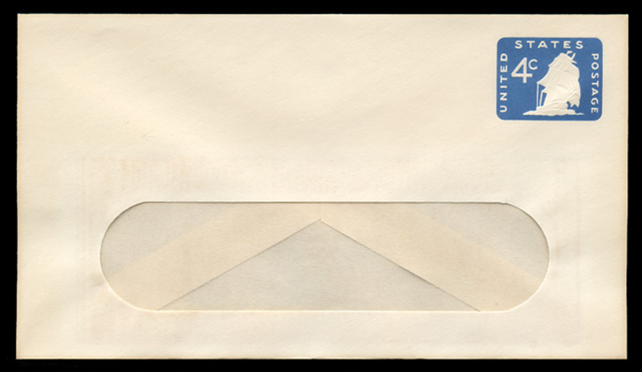 U.S. Scott # U 549FL 1965 4c Old Ironsides - Fluorescent Paper - Mint Envelope, UPSS Size 12-WINDOW