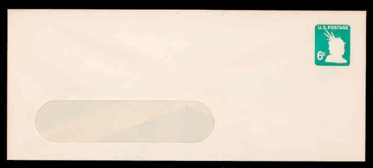 U.S. Scott # U 551 1968 6c Head of Statue of Liberty - Mint Envelope, UPSS Size 23-GLASSINE WINDOW