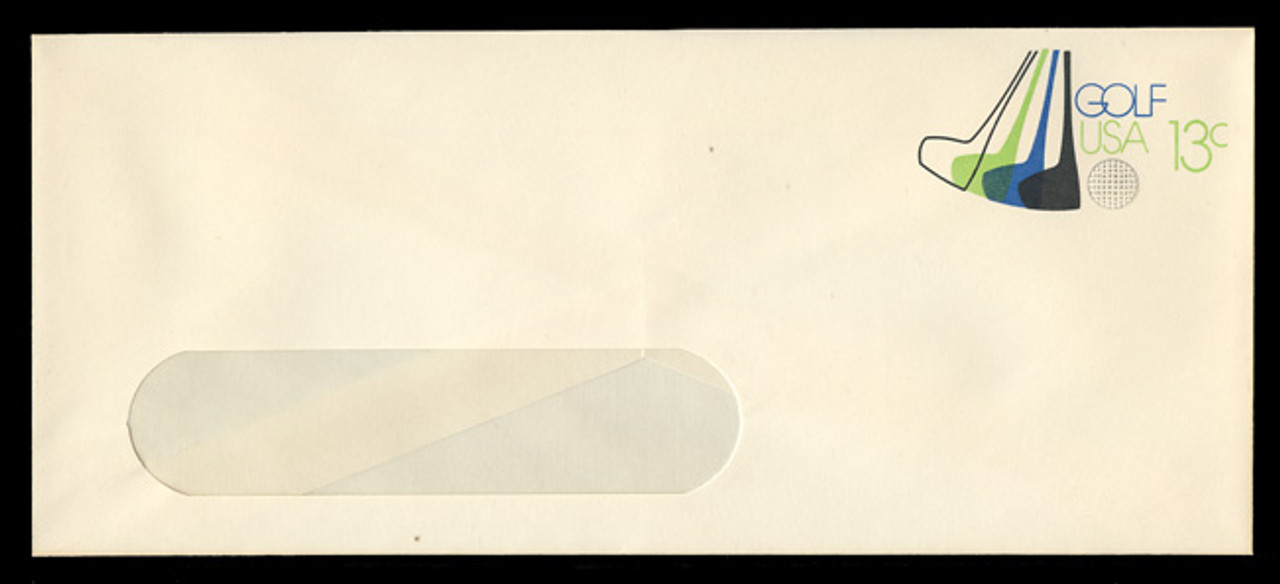 U.S. Scott # U 583 1977 13c Golf Issue - Mint Envelope, UPSS Size 23-WINDOW