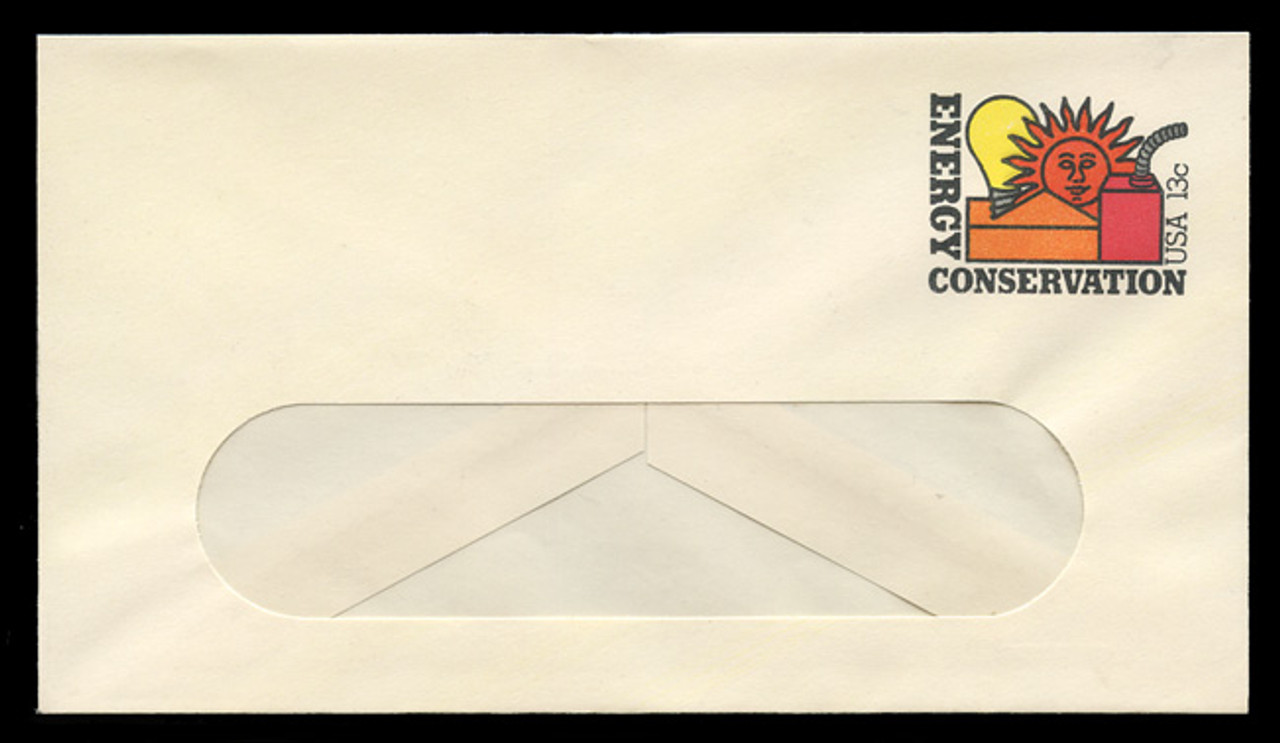U.S. Scott # U 584 1977 13c Energy Conservation - Mint Envelope, UPSS Size 12-WINDOW