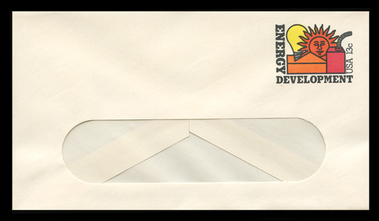 U.S. Scott # U 585 1977 13c Energy Development - Mint Envelope, UPSS Size 12-WINDOW