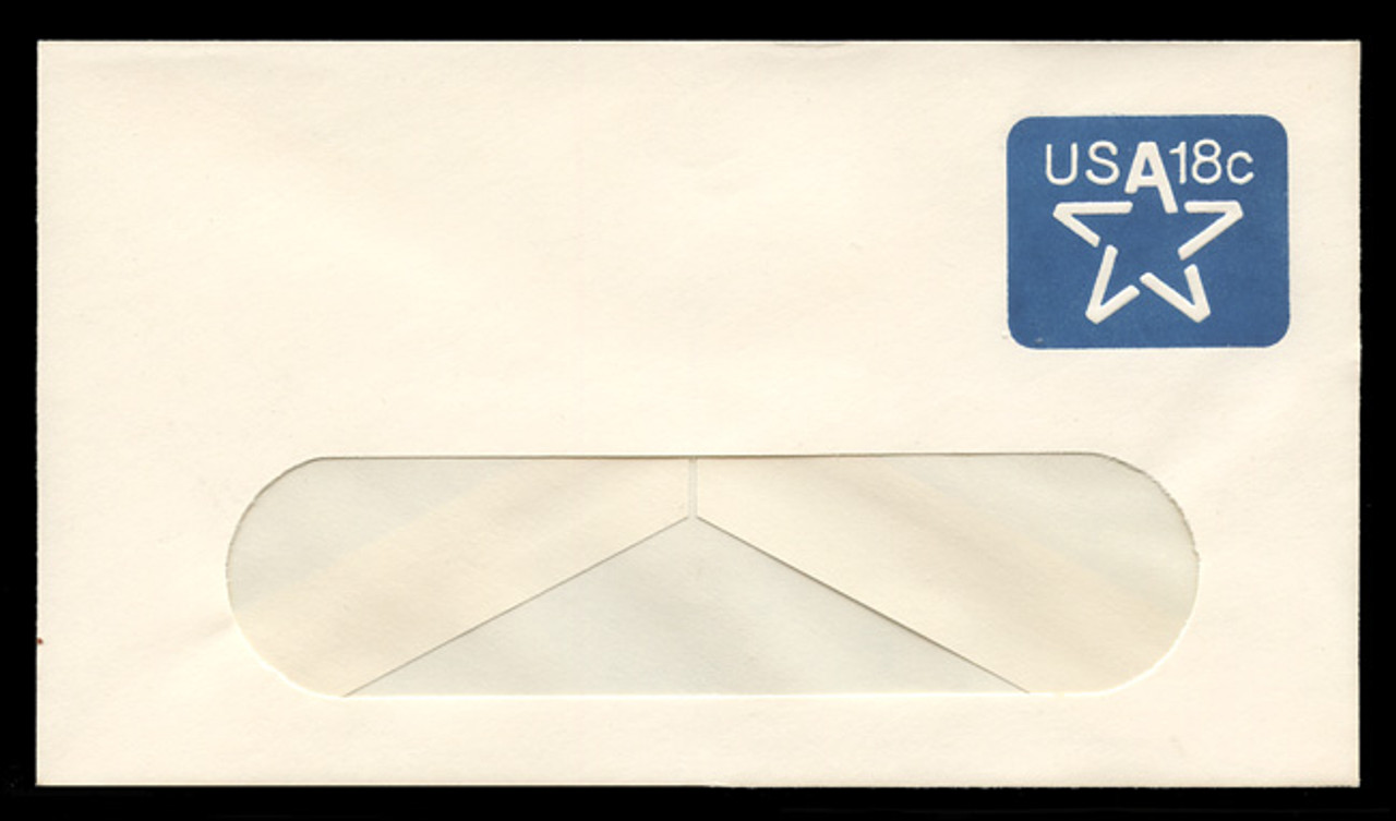 U.S. Scott # U 593 1981 18c Star & U.S.A. - Mint Envelope, UPSS Size 12-WINDOW