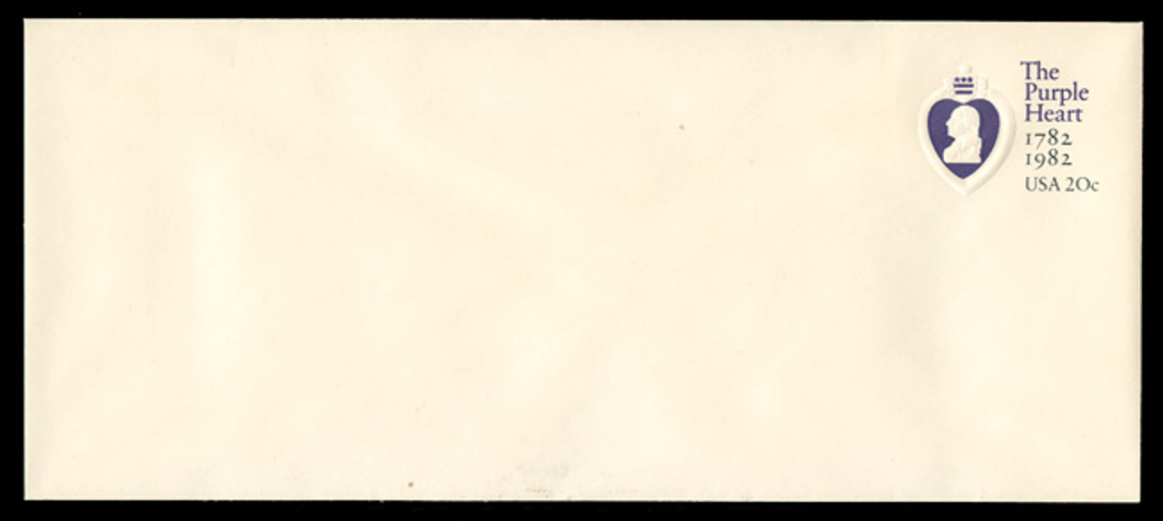U.S. Scott # U 603 1982 20c The Purple Heart - Mint Envelope, UPSS Size 23