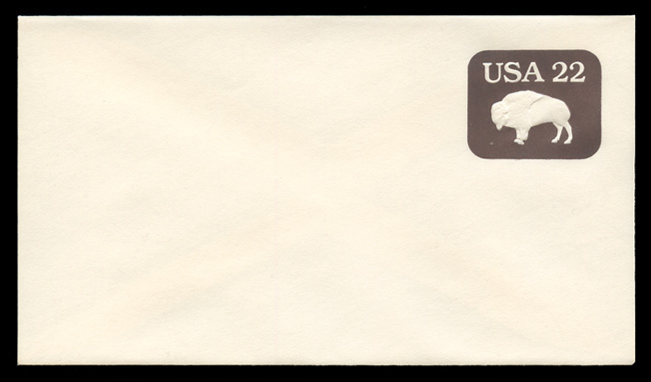 U.S. Scott # U 608 1985 22c American Bison - Mint Envelope, UPSS Size 12