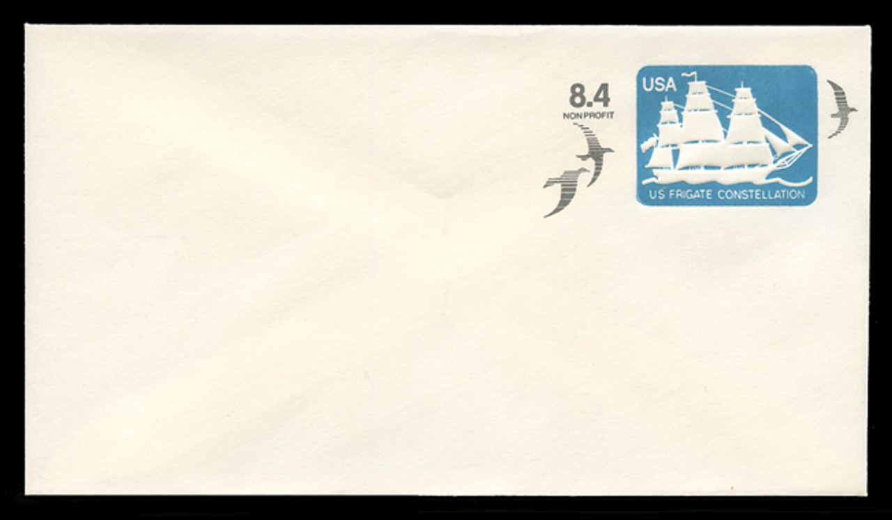 U.S. Scott # U 612 1988 8.4c U.S. Frigate Constellation - Mint Envelope, UPSS Size 12