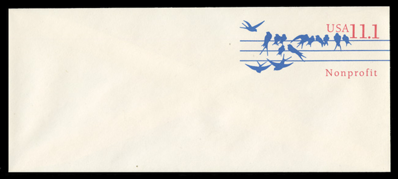 U.S. Scott # U 620R 1991 11.1c Non-Profit Organization, Recycled - Mint Envelope, UPSS Size 23