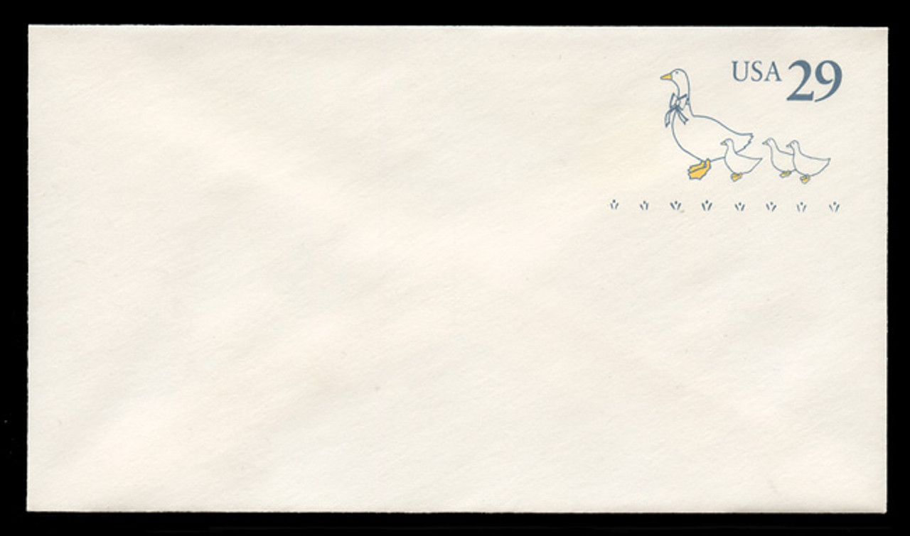 U.S. Scott # U 624R 1991 29c Country Geese, Recycled - Mint Envelope, UPSS Size 12