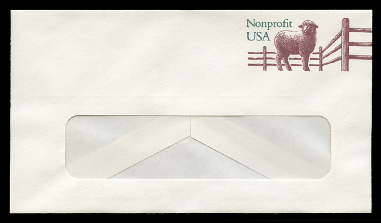 U.S. Scott # U 635 1995 (5c) Sheep - Non-Profit Organization - Mint Envelope, UPSS Size 12-WINDOW