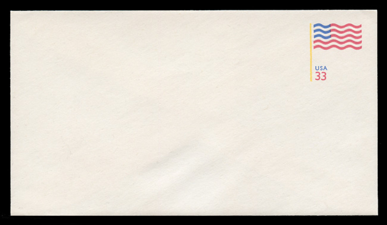 U.S. Scott # U 642 1999 33c U.S. Flag with Yellow Flagpole - Mint Envelope, UPSS Size 12
