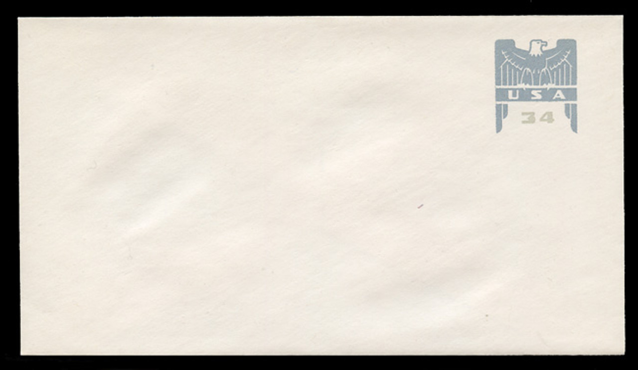 U.S. Scott # U 646G 2001 34c Federal Eagle - Grey and Grey - Mint Envelope, UPSS Size 12