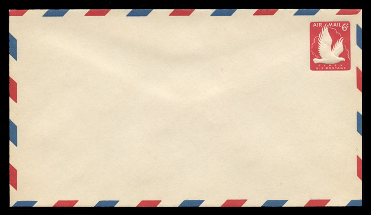 U.S. Scott # UC 25T1 1956 6c FIPEX Exhibition, Type 1 ("Short Clouds") - Mint Envelope, UPSS Size 13