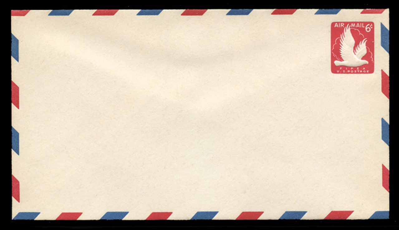 U.S. Scott # UC 25T2 1956 6c FIPEX Exhibition, Type 2 ("Long Clouds") - Mint Envelope, UPSS Size 13