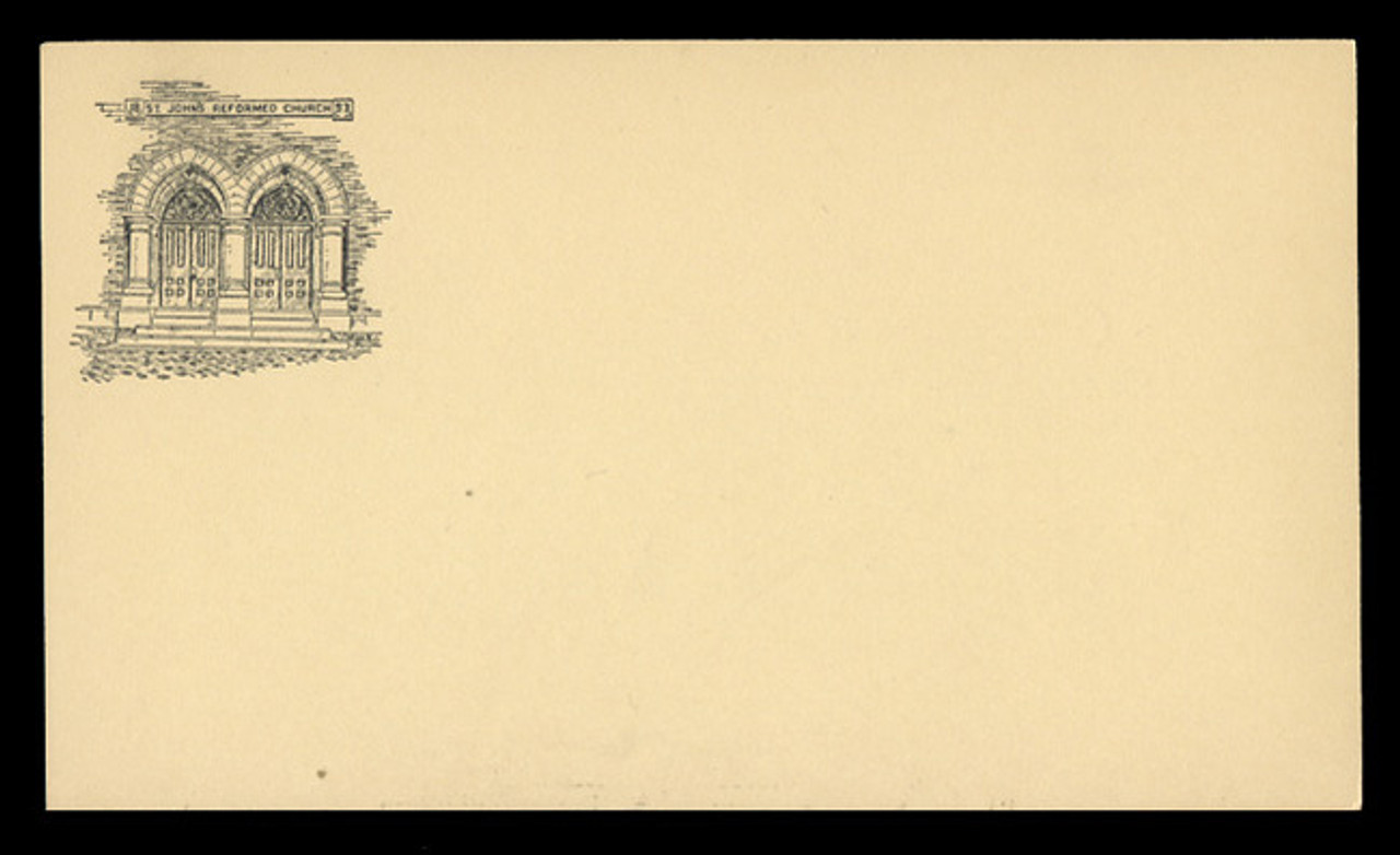 St. John's Reformed Church Correspondence Card (On Scott #UX38) - Est. period of use, early 1950s.
