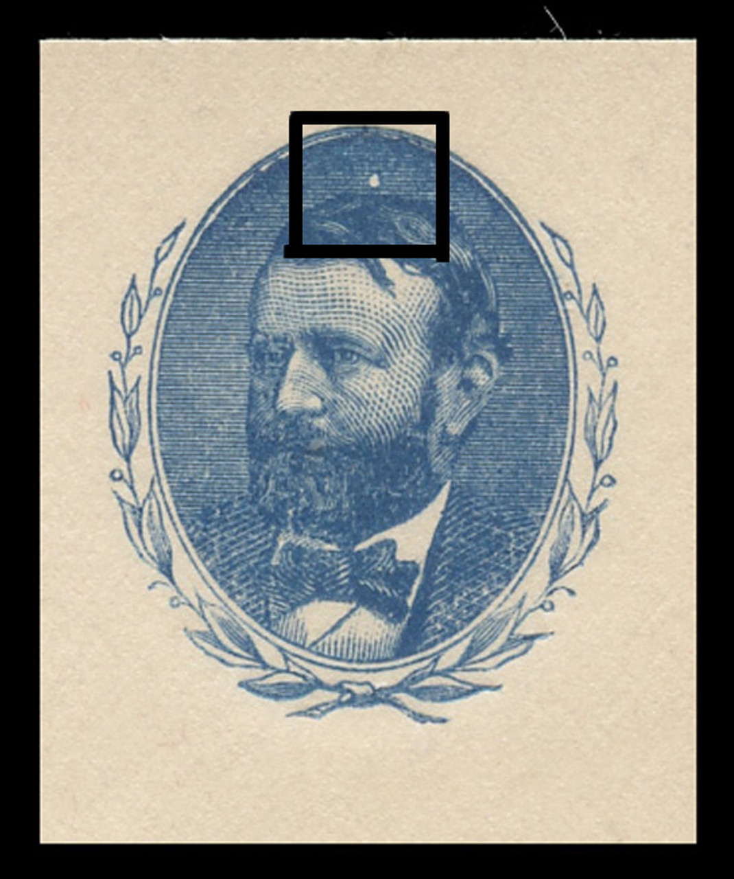 USA Scott # UX  11/UPSS #S12x, 1891 1c Grant, Plate Variety - "Punctured Portrait" - Mint Postal Card (See Warranty)