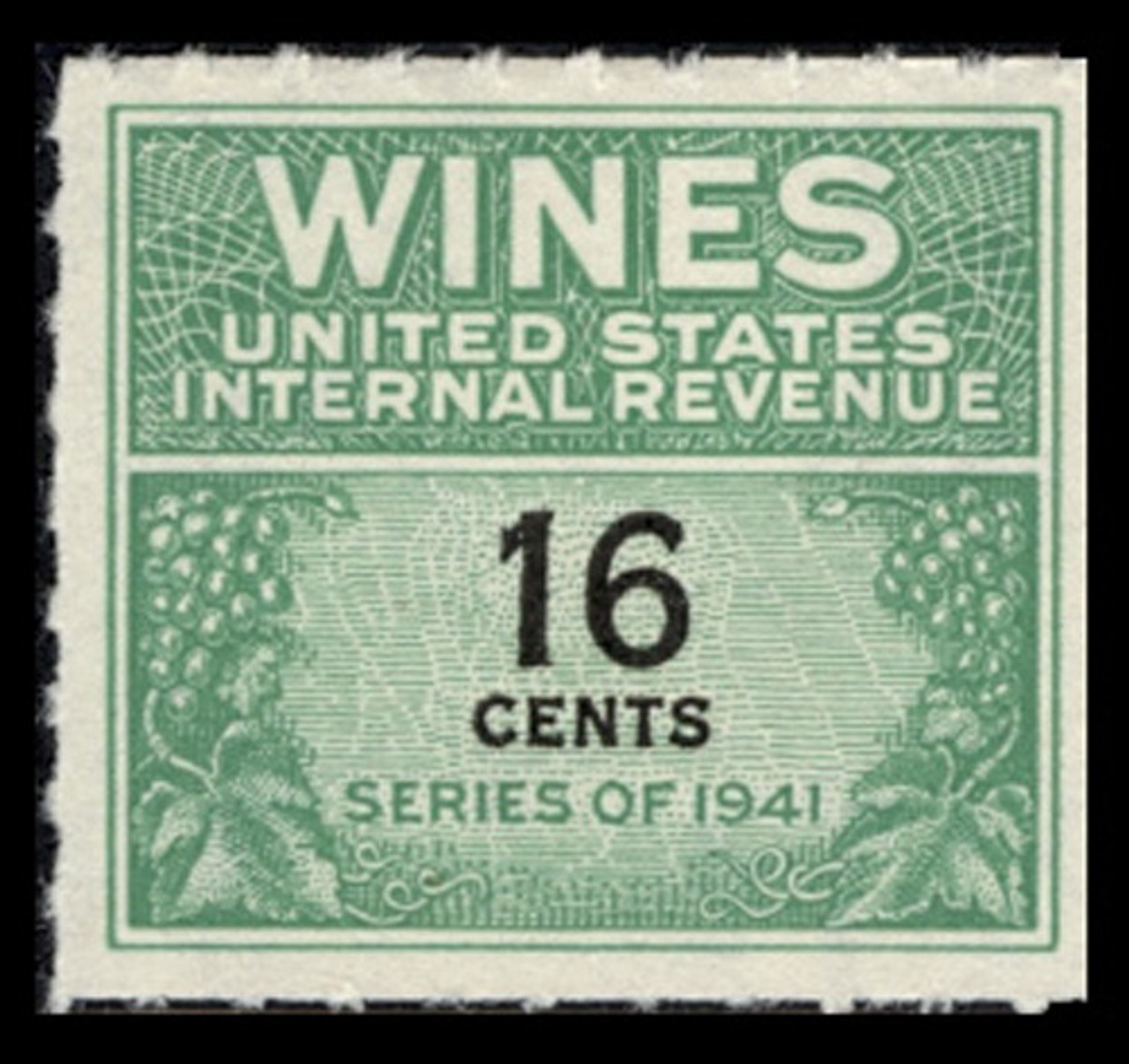 U.S. Scott #RE128, 1942 16c Wine Stamp