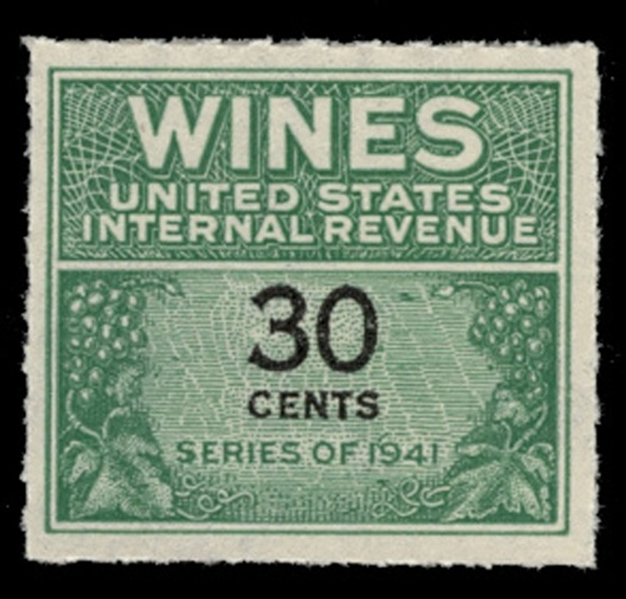 U.S. Scott #RE133, 1942 30c Wine Stamp
