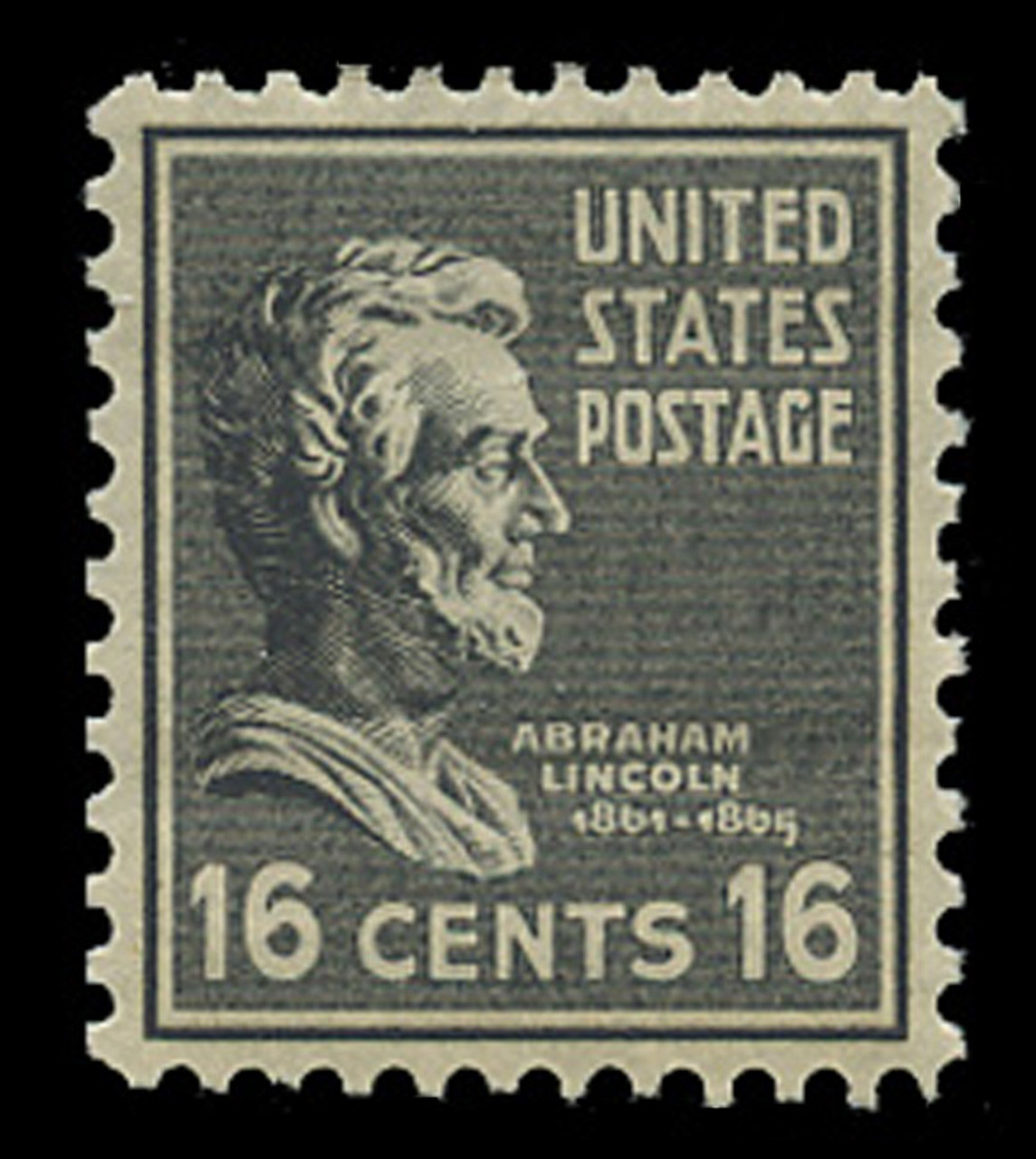 U.S. Scott # 821, 1938 16c Abraham Lincoln