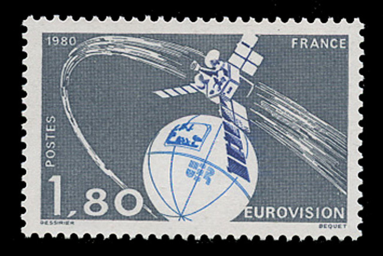 FRANCE Scott # 1683, 1980 Eurovision Satellite