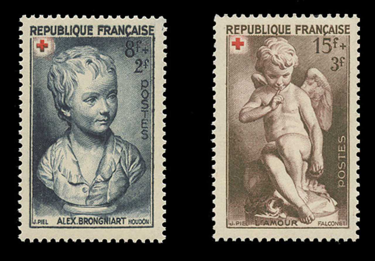 FRANCE Scott # B 255-6, 1950 Red Cross (Set of 2)