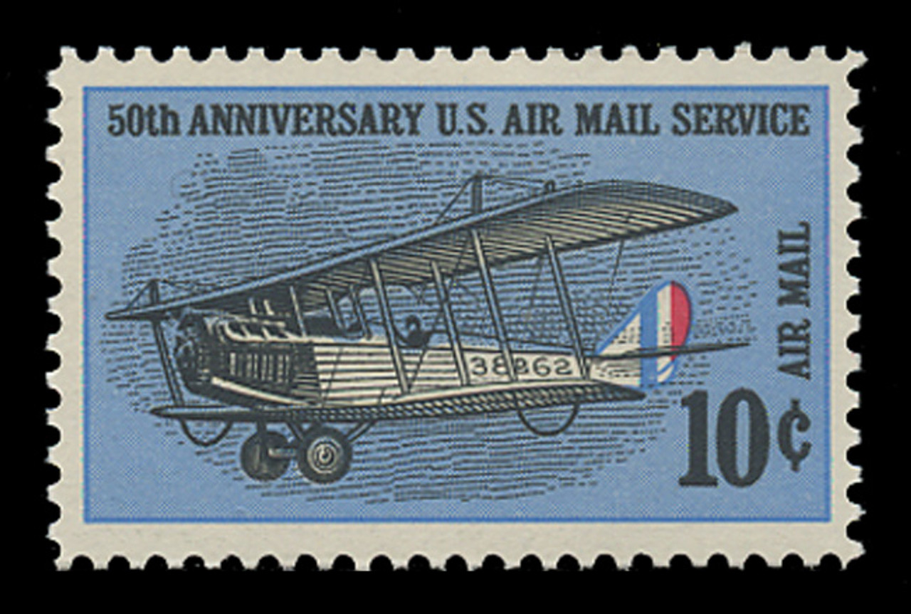 U.S. Scott # C  74, 1968 10c Airmail Service, 50th Anniversary