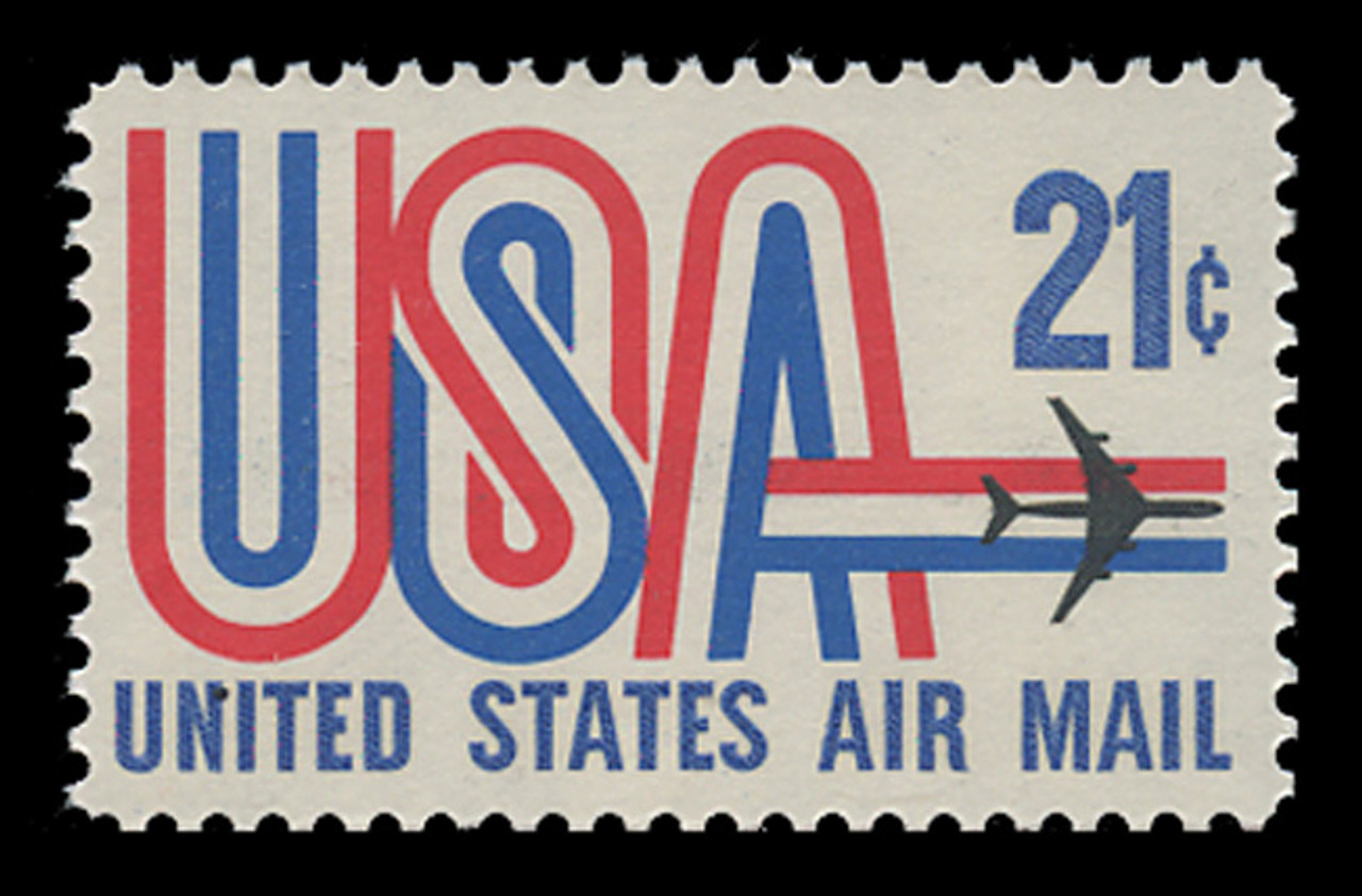 U.S. Scott # C  81, 1971 21c U.S.A and Jet