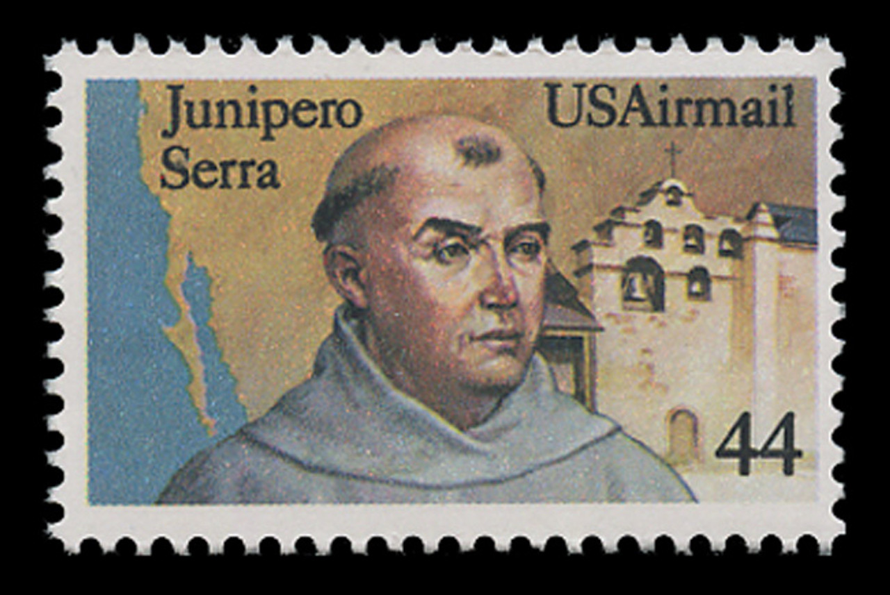 U.S. Scott # C 116, 1985 44c Fr. Junipero Serra - SteveLevineStamps-Plus