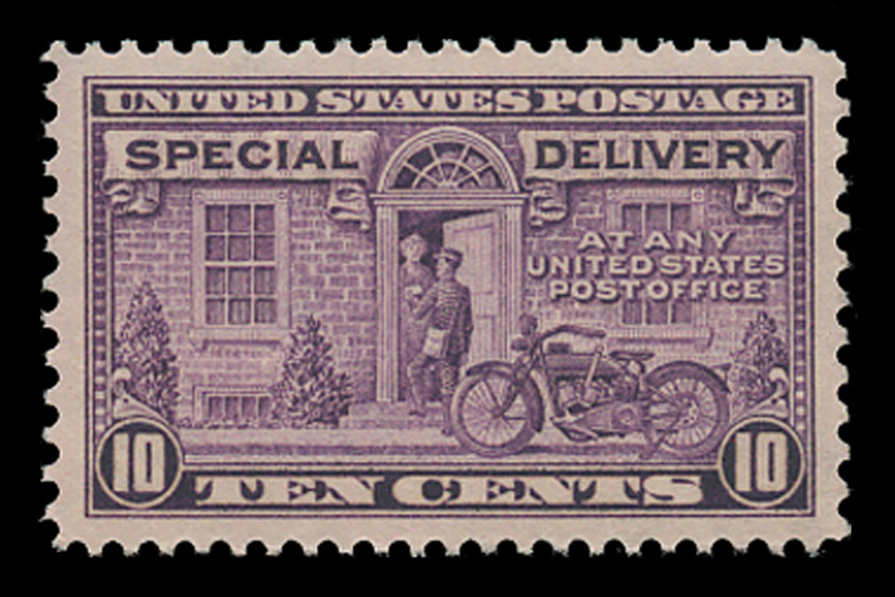 U.S. Scott # E 15, 1927 10c Messenger and Motorcycle - Rotary Press, Perf. 11 x 10 1/2