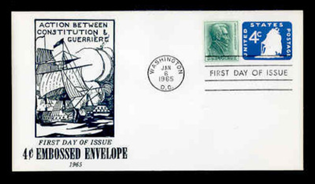 U.S. Scott #U549 4c Old Ironsides Envelope First Day Cover.  Centennial cachet.