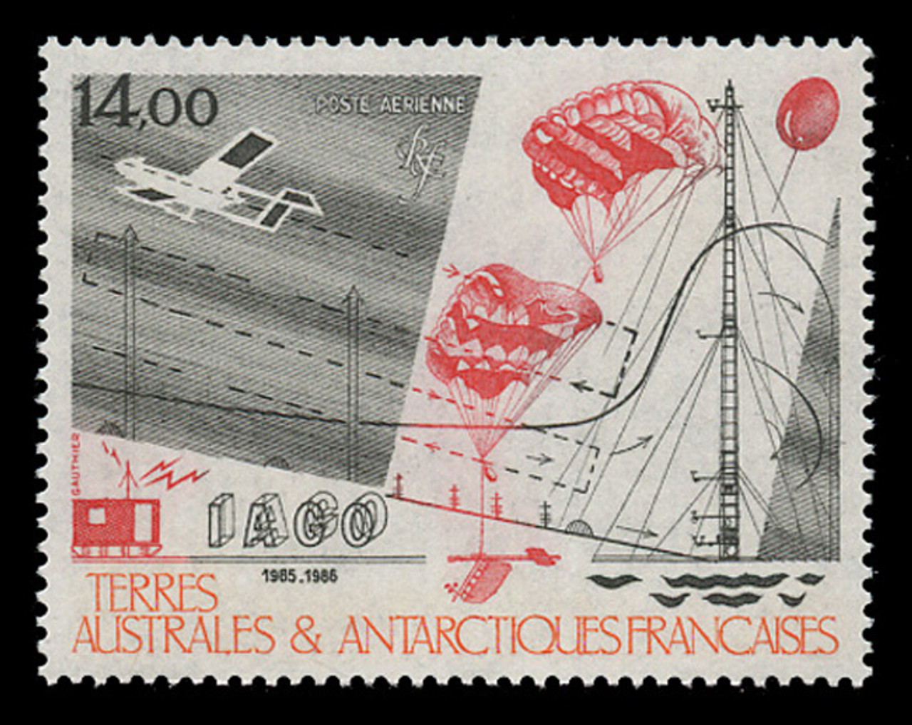 FSAT Scott # C  92, 1986 Antarctic Atmospheroic Research, 10th Anniversary