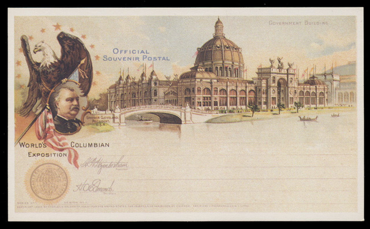 1992 Reprints of the Columbian Exposition Goldsmith Cards, Set of 12 Plus Wrapper