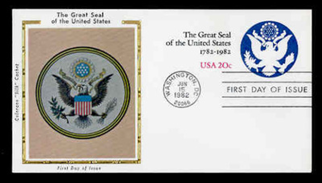 U.S. Scott #U602 20c Great Seal Envelope First Day Cover.  Colorano cachet.