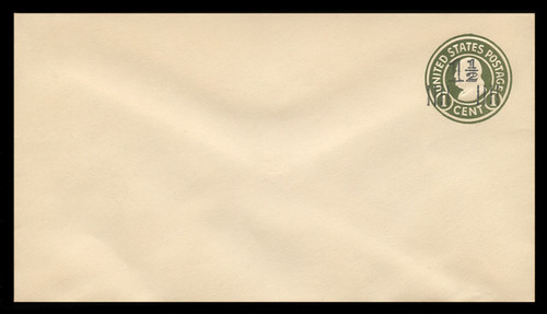 USA Scott # U 515/10, UPSS 3210/19, 1925 1 1/2c (Type 9 Sch) on 1c (U420) Franklin, green on white, Die 1 - Mint (See Warranty)