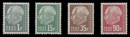 SAAR Scott # 289-305, 1957, Definitives, Redrawn ("Short Set" of 17) (See Warranty)