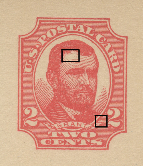U.S. Scott # UX  25T2, UPSS #S35Bd-2 1911 2c Ulysses S. Grant, red on buff, Type 2 - Mint Postal Card (See Warranty)