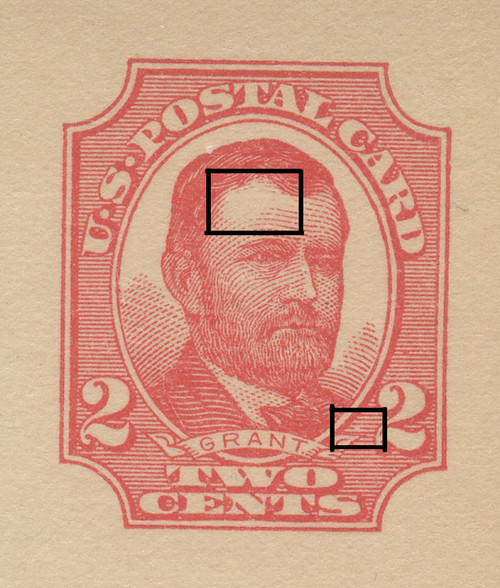 U.S. Scott # UX  25T2, UPSS #S35Bd-3 1911 2c Ulysses S. Grant, red on buff, Type 2 - Mint Postal Card (See Warranty)