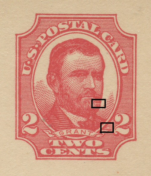 U.S. Scott # UX  25T2, UPSS #S35Bf 1911 2c Ulysses S. Grant, red on buff, Type 2 - Mint Postal Card (See Warranty)