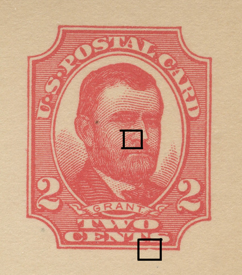 U.S. Scott # UX  25T2, UPSS #S35Bj-2 1911 2c Ulysses S. Grant, red on buff, Type 2 - Mint Postal Card (See Warranty)