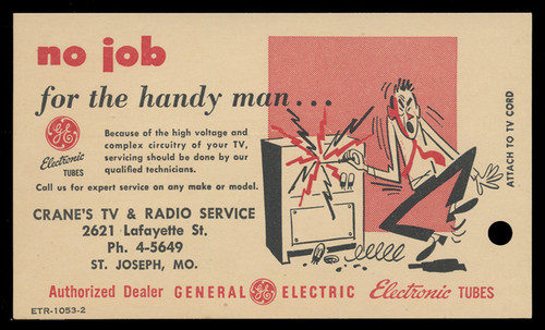 U.S. Scott # UX38, with G.E. Ad ETR-1053-2 on the back.  (SEE WARRANTY)