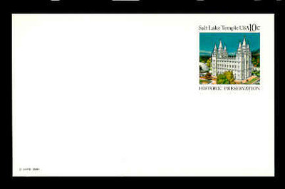 U.S. Scott # UX  83, 1980 10c Salt Lake Temple, Salt Lake City - Mint Postal Card