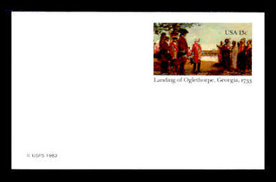 U.S. Scott # UX  98, 1983 13c Landing of Oglethorpe, Georgia, 1733 - Mint Postal Card