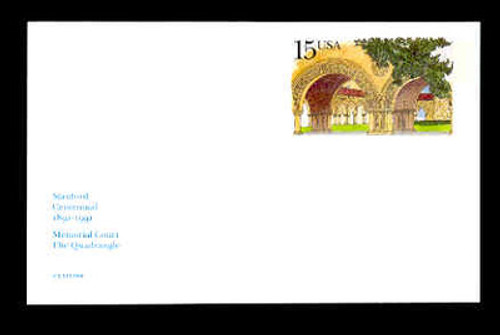 U.S. Scott # UX 150, 1990 15c Stanford University Quadrangle - Mint Postal Card