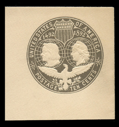 USA Scott # U 351, 1893 10c Columbian, Scott Die U76, slate brown on white - Mint Full Corner (See Warranty)