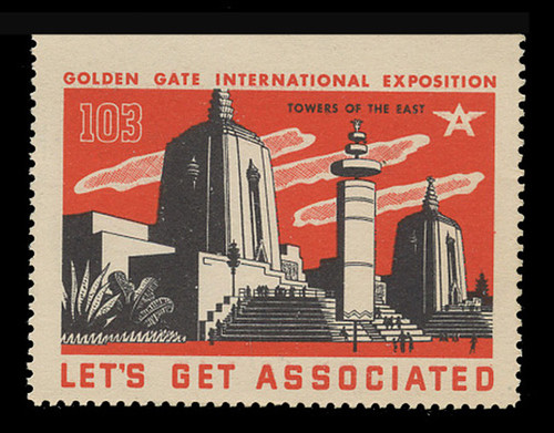 Associated Oil Company Poster Stamps of 1938-9 - #103, Towers of the East